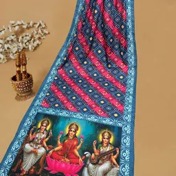 bloviate Silk Blend Printed Multicolor Women Dupatta image 1
