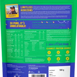 yogabar Protien powder plant based Chocolate flavour 500g Plant-Based Protein image 3