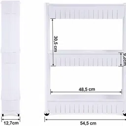 stormmi Plastic Kitchen Trolley image 2