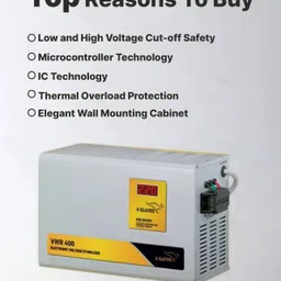 v -guard VWR - 400 Electronic Voltage Stabilizer image 2