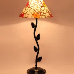 Multicolor Shade Table Lamp With Metal Base By Foziq image 3