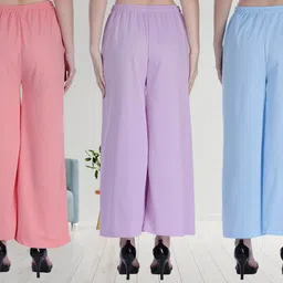 irha Women Regular Fit Multicolor Viscose Rayon Trousers image 2