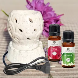 aatiutik Rose and Jasmine Aroma Oil, Diffuser Set-picture-32