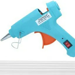 koubeyt 20 WATT (SKY BLUE) | 7MM 5 GLUE STICKS TRANSPARENT | Standard Temperature Corded Glue Gun-picture-20