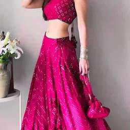 reelove factory Embroidered Semi Stitched Lehenga Choli-picture-20