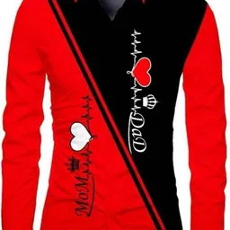 sworny fashion Men Regular Fit Graphic Print Curved Collar Casual Shirt image 1