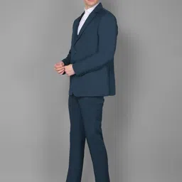 canary london Men 3-Piece Formal Suit Solid Suit image 2