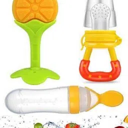 superstar store Urban Baby Fruit Nibbler Silicone Spoon Bottle with Teethe yellow - Silicone-picture-14