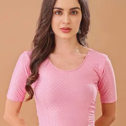 priyanka traders Round Neck Women Blouse image 1