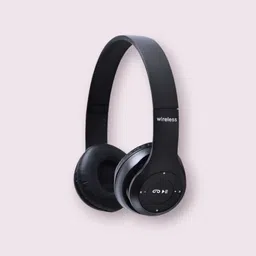 gds Immersive Stereo Headphones with Mic, SD Card Support_8C Bluetooth & Wired Headset image 1