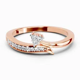 Sparkles Lab Grown Diamond 14kt Rose Gold ring image 1