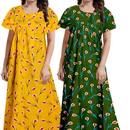 pvr Pack of 2 Women Nighty Set-picture-23