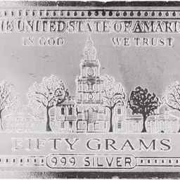 guarantee ornament house GOHDOLLAR50 S 9999 50 g Silver Bar image 3