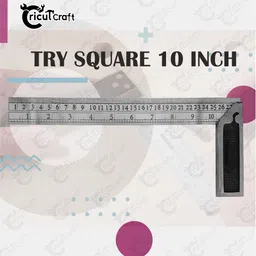 cricutcraft Carpenter try square 10inch steel ruler scale heavy duty 90 degree GUN_10_INN Tri-Square-picture-35