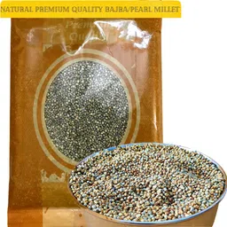 nitishree Natural Premium quality Bajra/Pearl Millet Seeds for Birds 2 KG Nuts 2 kg Dry New Born, Adult, Young, Senior Bird Food image 2