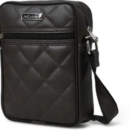 matrice Brown Men & Women Sling Bag Unisex Qulited Sling Messenger Bag , Multipurpose Crossbody Waterproof Handbag image 2