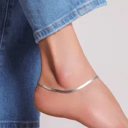 rv jewels Anti Tarnish Stainless Steel Snack Chain Anklet for woman Stainless Steel Anklet Stainless Steel Anklet image 3