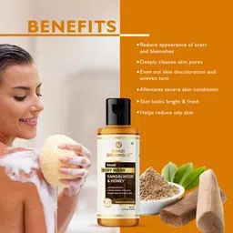khadi organique Sandalwood & Honey Body Wash image 2