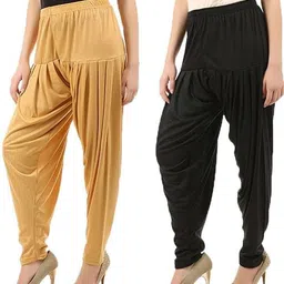 mk trendy fashions Viscose Rayon Solid Patiala-picture-31