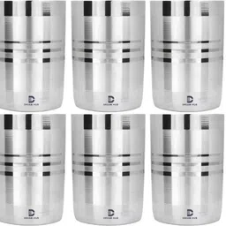 dream hub (Pack of 6) glass set of 6 for water Glass Set Water/Juice Glass-picture-26