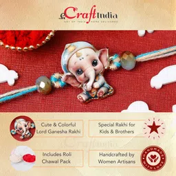 ecraftindia Religious Rakhi Assorted Rakhi Set image 4