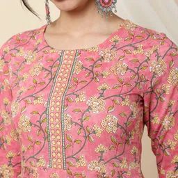 gulmehendi Printed Pure Cotton Stitched Anarkali Gown image 5