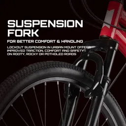 tungsten URBAN MOUNT SINGLE SPEED | DUAL DISC | FRONT SUSPENSION | FULLY FITTED 27.5 T (inch) Mountain Cycle image 4