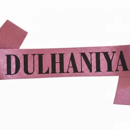 decor propz Dulhaniya Bride to be Glitter Sash Pink for Bachelorette, Wedding Party-picture-10