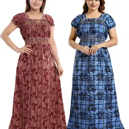 inner beats Pack of 2 Women Nighty Set-picture-10