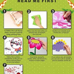 jaamso royals 90 cm European Style Umbrella Flower Design Vinyl Home D?cor Wall Self Adhesive Sticker image 5