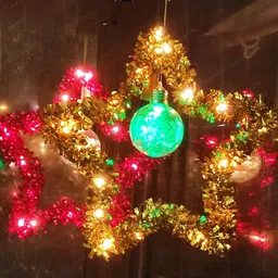 New_Red_and_Golden_Star Hanging Star Pack of 1-image-29