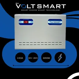 voltsmart 4KVA 90V- 280V Automatic Voltage Stabilizer for AC upto 1.5 ton image 2