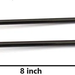 mee shisha Smoking Glass Oil Burner Pipe 8 inch , (Black) Pack Of 2 Borosilicate Glass Outside Fitting Hookah Mouth Tip image 4