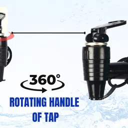 halsey 1 Pc RO Tap Set - Compatible with All RO Water Purifiers-Black Tap Mount Water Filter image 3