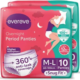 evereve Ultra Absorbent Disposable Period Panties - M-L (20 Pieces) - (60-100cm) Sanitary Pad-picture-26