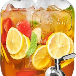 hopkart Water Pitcher for Detox Water Mason Jar Counter Table Top Infused Water Dispense Bottled Water Dispenser-picture-13