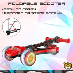 tygatec Joyrider 3 wheel Scooter for Kids with LED Wheels, Foldable & Adjustable Design image 4