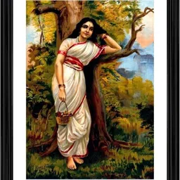 absecom Ahilya 1900 Painting With Wood Photo Frame 14 inch frame-picture-13