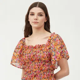 harpa Casual Regular Sleeves Solid Women Multicolor Top-picture-22