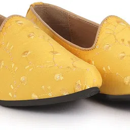 Embroidered Ethnic Juttis for Wedding|9 Colors|1-14UK Small Plus Sizes|Sherwani Mojaris For Men-image-20