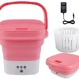 amya nature Mini Portable Washing Machine Small Foldable Bucket Washer for Clothes Laundry Washing Machine Door Hinge image 4