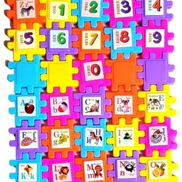 tks papa toys ABCD & 123 Block Game - Colorful Different Pack A to Z & 0 to 9 Model Building Kit-picture-36