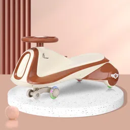 Iya Iya Sportz Swing Car for Kids for 3+ Years (Cream Brown) Rideons & Wagons Non Battery Operated Ride On-image-73