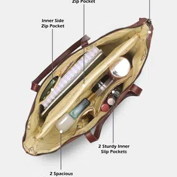 lavie Women Purple Tote image 4