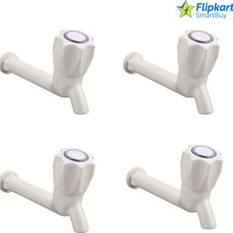 flipkart smartbuy FKSB-LBT-04 Pvc Plastic Long Bib Tap for Bathroom, Kitchen,Outdoor - Pack of 4 Bib Tap Faucet-picture-0