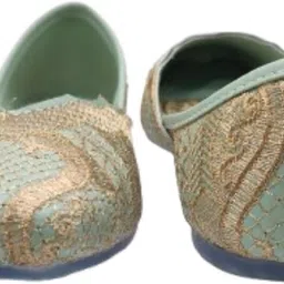 catbird Embroidered Tradtional Flats Mojari, Ethnic Shoes, Punjabi Jutis For Women image 3