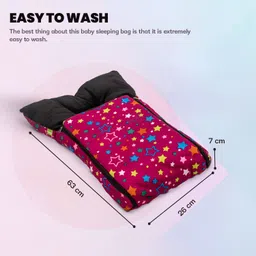 baybee 3 in 1 Velvet Cotton Baby Bed and Carry Bed Baby Sleeping Bag baby Bed Carry Bed Crib Bedding image 5