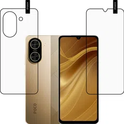 MOBKAVACH Front and Back Tempered Glass for Poco C71 5G-picture-18