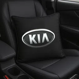 zoom trade Black Polyester Car Pillow Cushion for Kia image 4