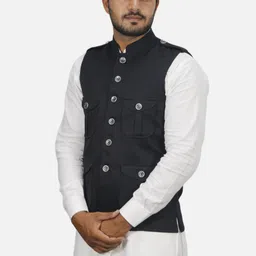 gargian master cut Self Design Men Waistcoat image 3